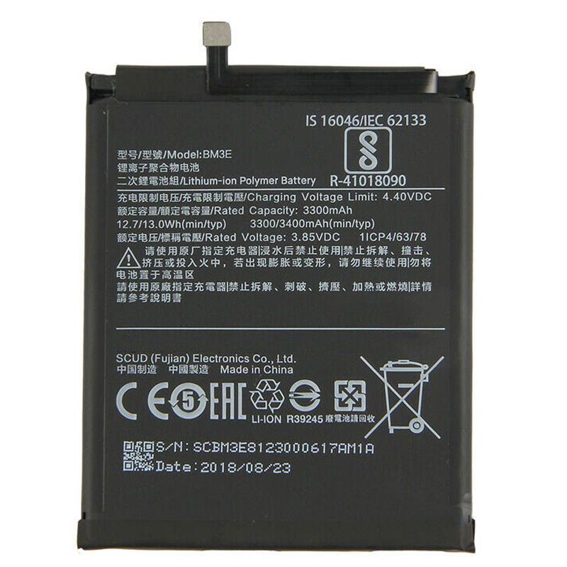 Аккумулятор Xiaomi BM3E оригинал Китай Mi 8 Mi8 M1803E1A 3400 mAh 162217 фото