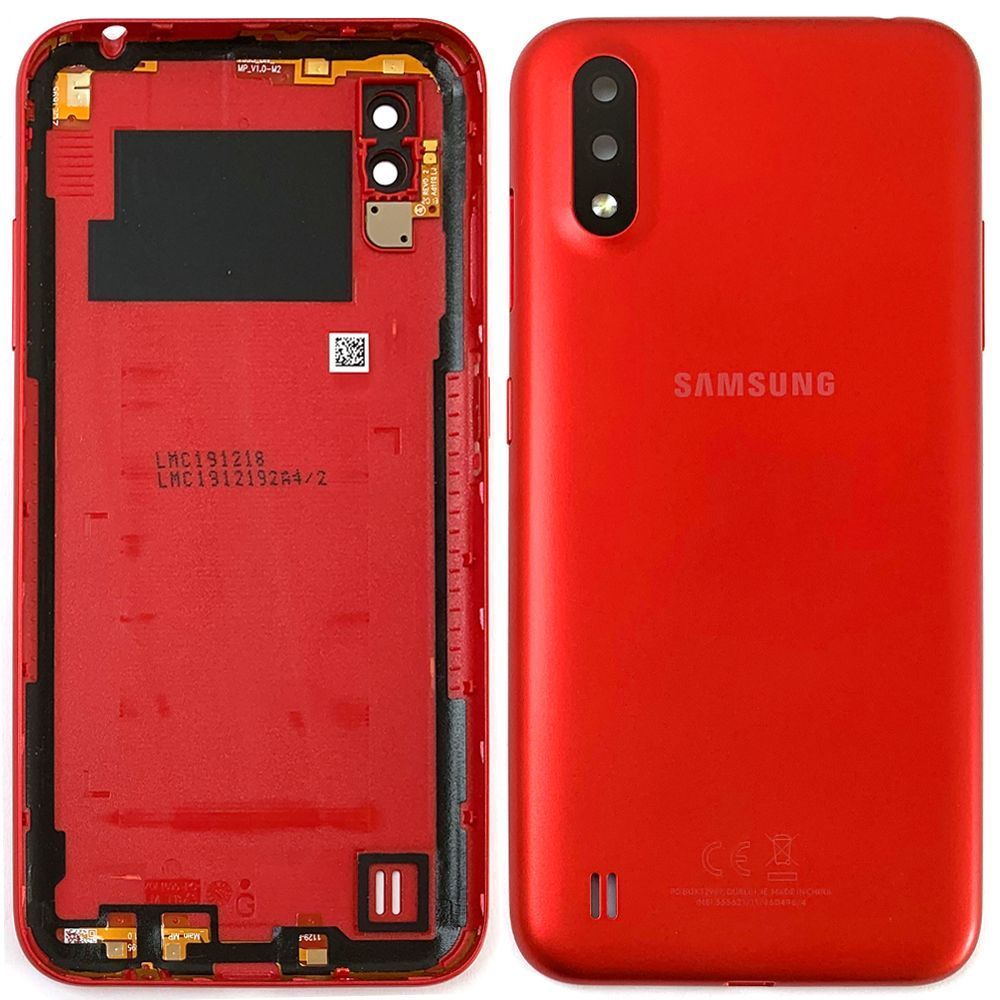 Задняя крышка Samsung Galaxy A01 A015F (красная оригинал Китай) 147605 фото