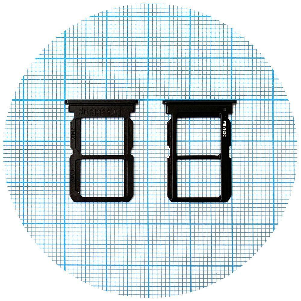 Держатель Sim карты OnePlus 5T (черный на 2 Sim) 148381 фото