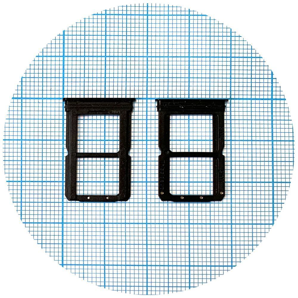 Держатель Sim карты OnePlus 6 (черный на 2 Sim) 148382 фото