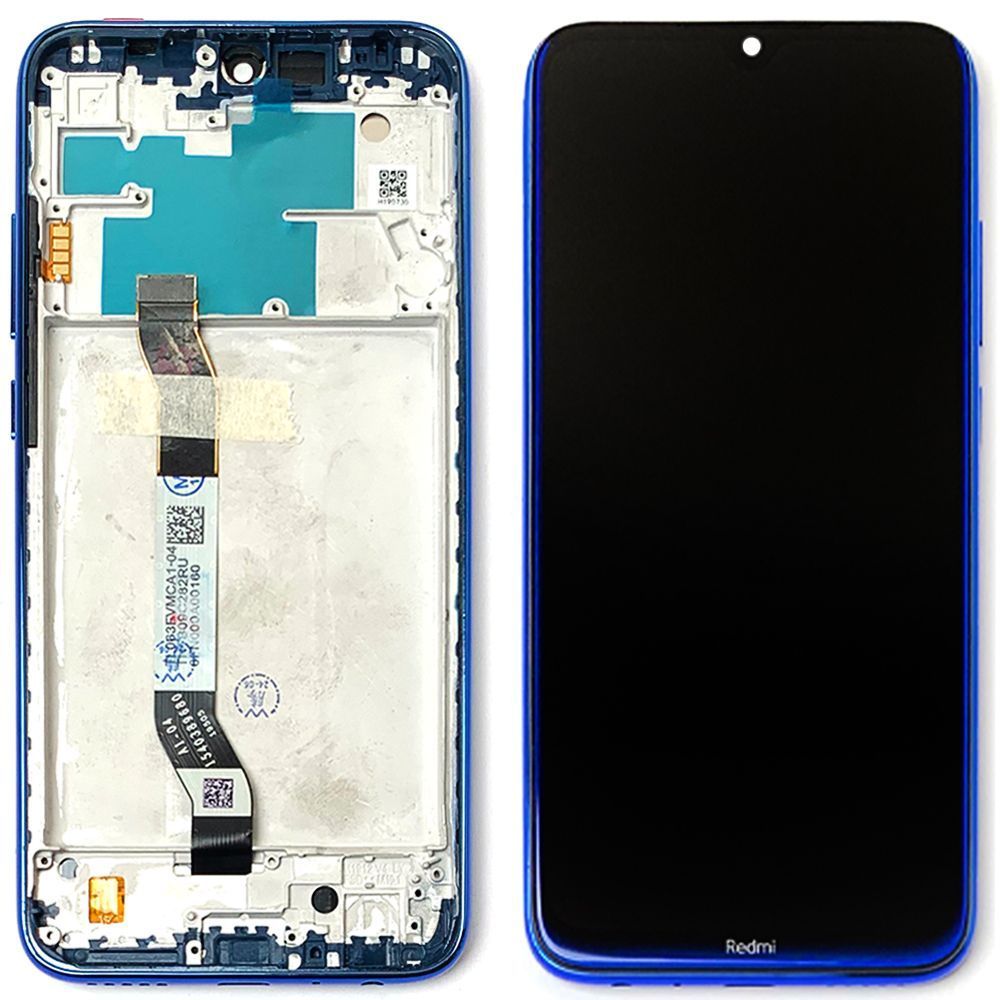 Дисплей Xiaomi Redmi Note 8 M1908C3JH + тачскрин (оригинал OEM с синей рамкой) 163199 фото