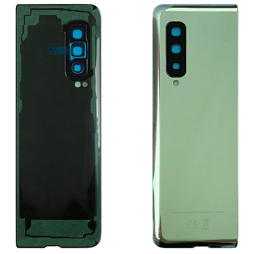 Задняя крышка Samsung Galaxy Fold F900F, Fold 5G F907F (серебристая со стеклом камеры) 150499 фото