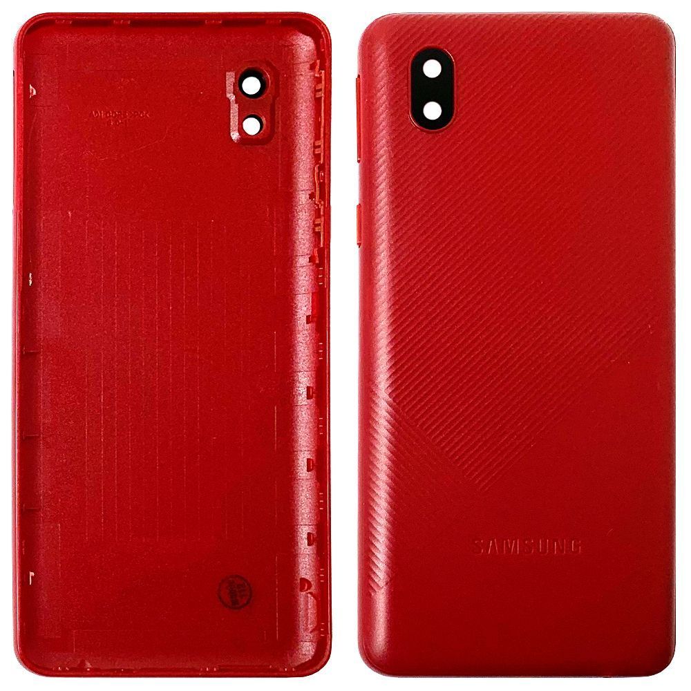 Задняя крышка Samsung Galaxy A01 Core A013F (красная со стеклом камеры) 149715 фото