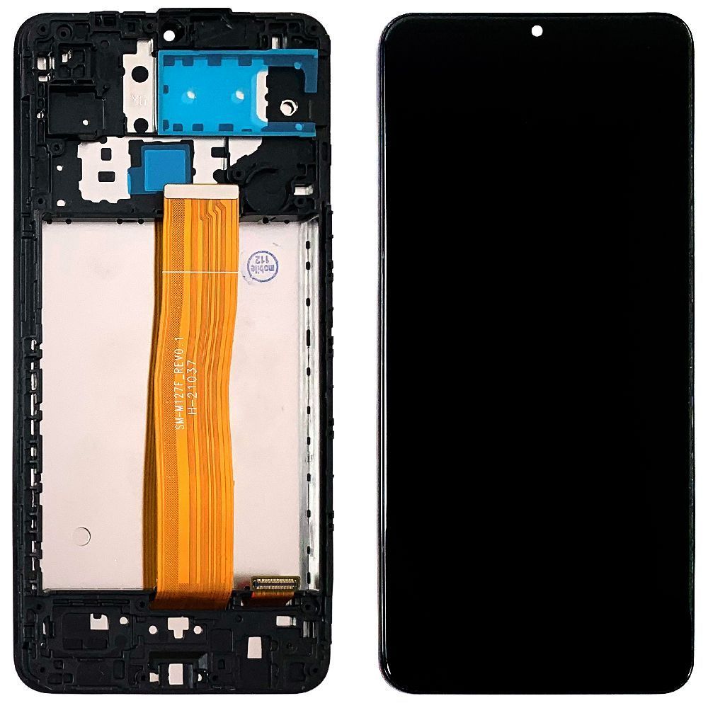 Дисплей Samsung Galaxy A12 A125F, M12 M127 + тачскрин с рамкой (SM-M127F_REV0.1 оригинал Китай) 145210 фото