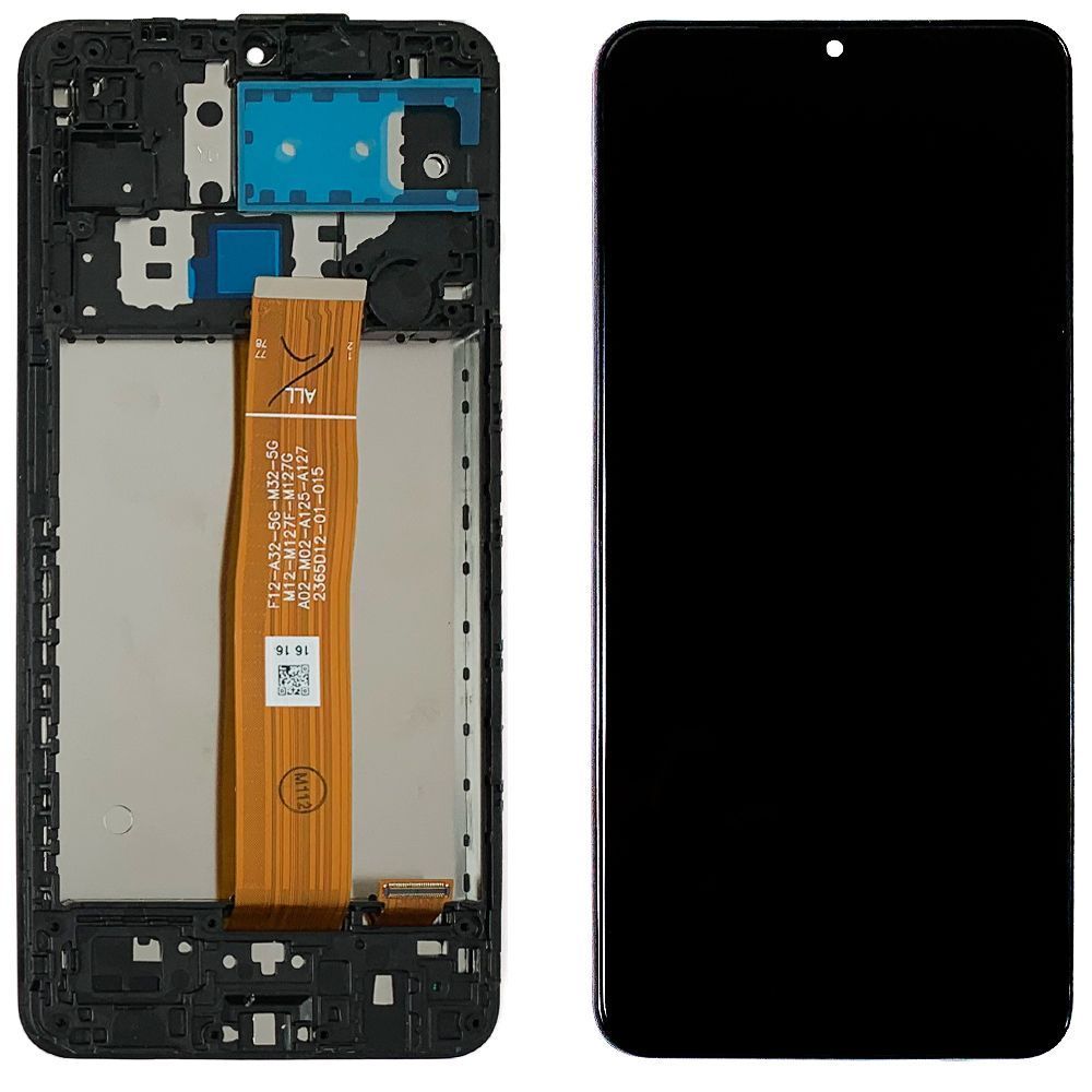 Дисплей Samsung Galaxy A12 A125F, M12 M127 + тачскрин с рамкой (универсальный) 145211 фото