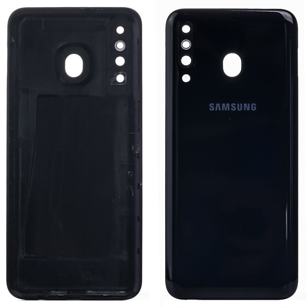 Задняя крышка Samsung Galaxy M30 M305F (черная со стеклом камеры) 161499 фото