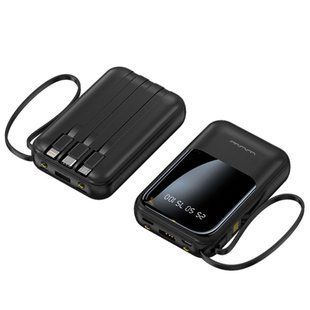 Power Bank Павербанк WUW Y135 4 в 1 10000mAh Черный 154634 фото