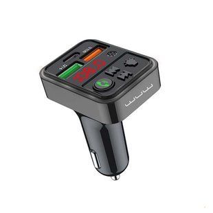 FM модулятор WUW C162 2USB QC3.0 12 USB, 1 Type C PD 25W Bluetooth (черный) 154923 фото