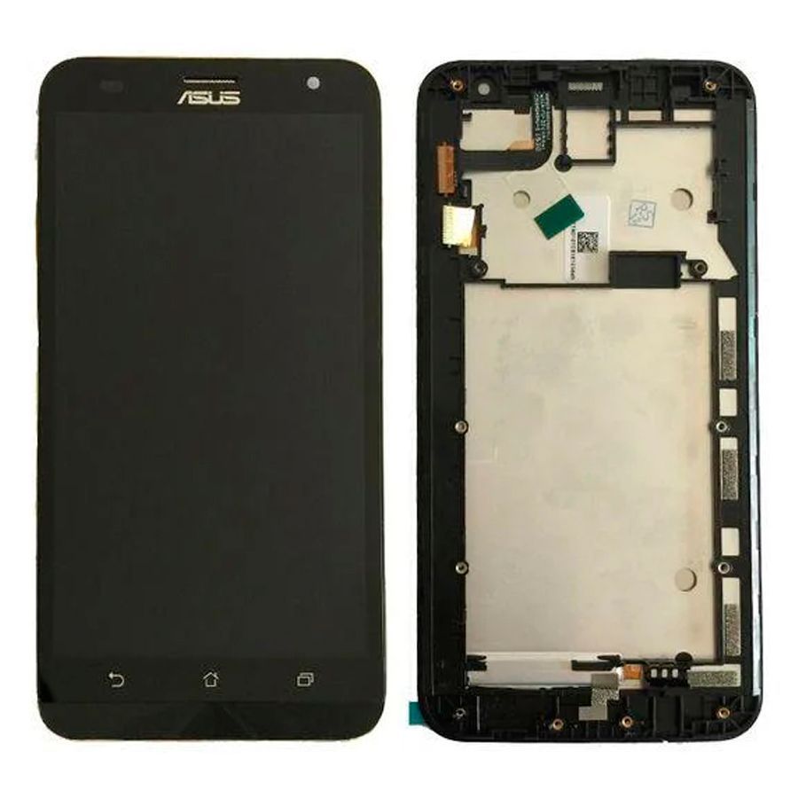 Дисплей Asus ZenFone 2 Laser (ZE500KL ZE500KG ZE500ML Z00ED) + тачскрин (черный с передней панелью) 152161 фото