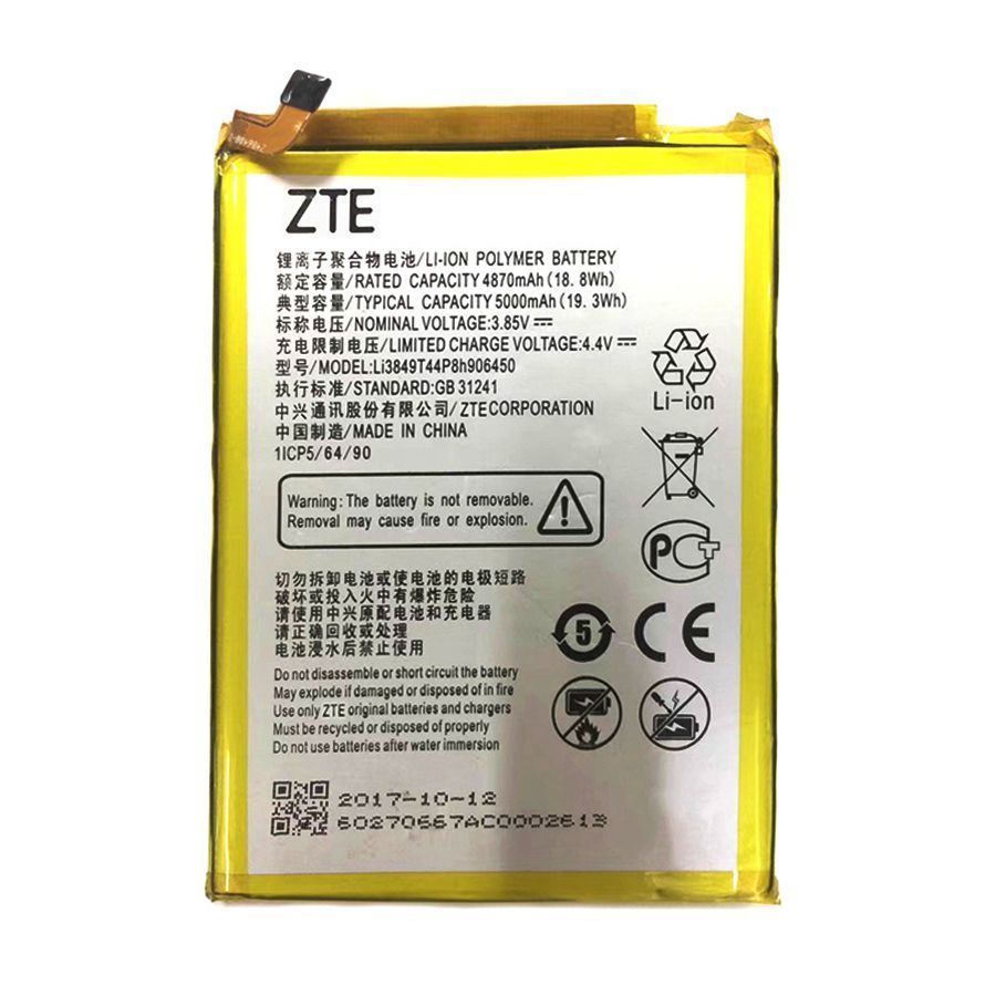 Аккумулятор ZTE Li3849T44P8h906450 оригинал Китай Blade A6 A6 Lite 154712 фото