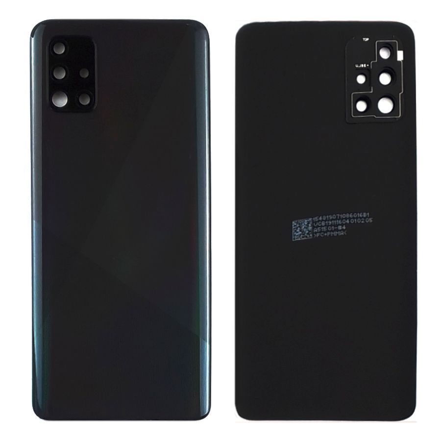 Задняя крышка Samsung Galaxy A51 2019 A515F (черная оригинал Китай со стеклом камеры) 144728 фото