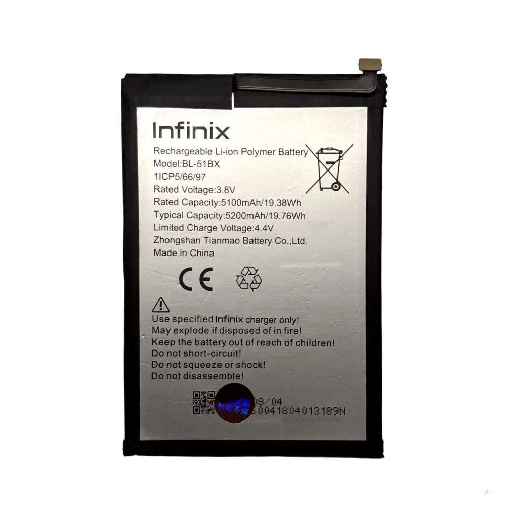 Аккумулятор Infinix BL-51BX Hot 10 11, Infinix Note 8 8i (AAA) 147123 фото