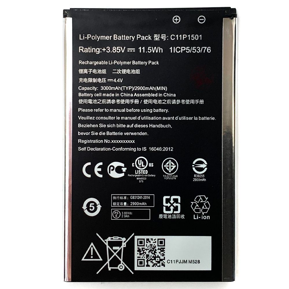 Аккумулятор Asus C11P1501 оригинал Китай ZenFone 2 Laser ZE550KL ZE600KL ZE601KL ZenFone Selfie ZD551KL 2900 mAh 162332 фото
