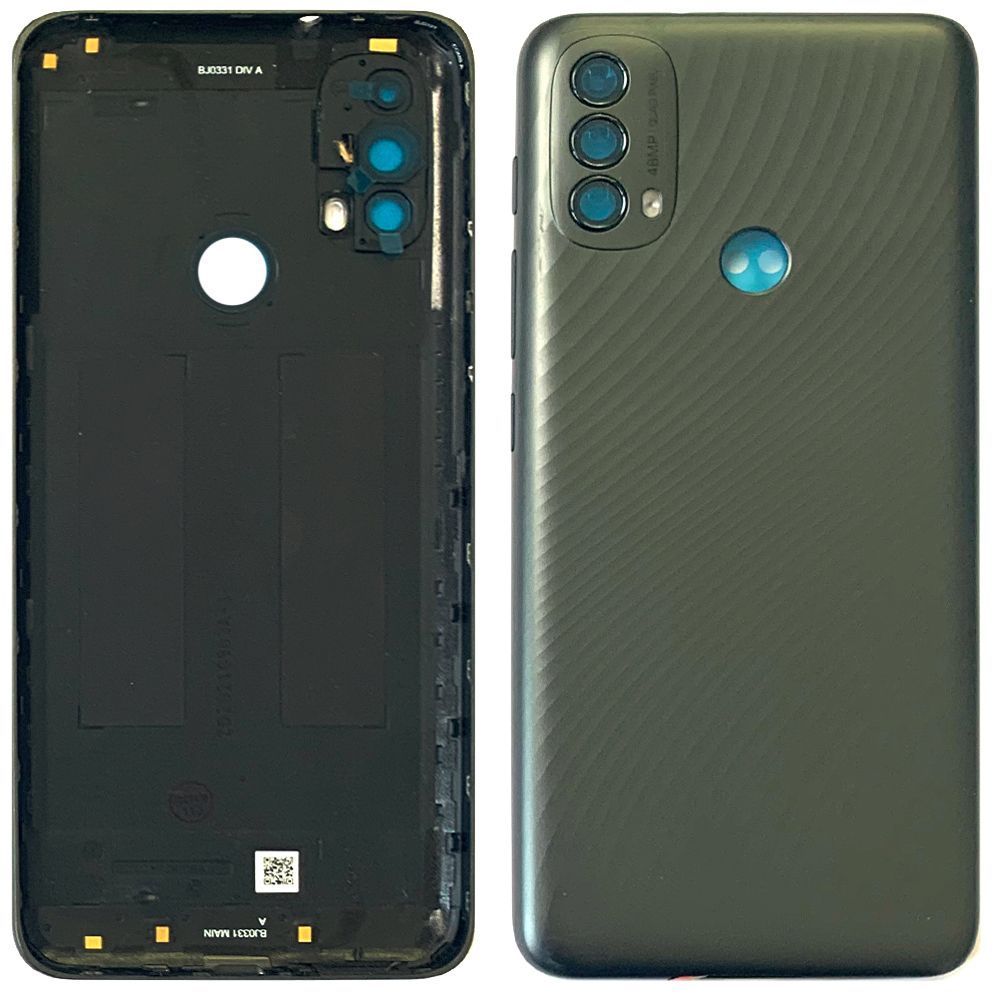Задняя крышка Motorola Moto E40 XT2159 (черная оригинал Китай без стекла камеры) 154076 фото