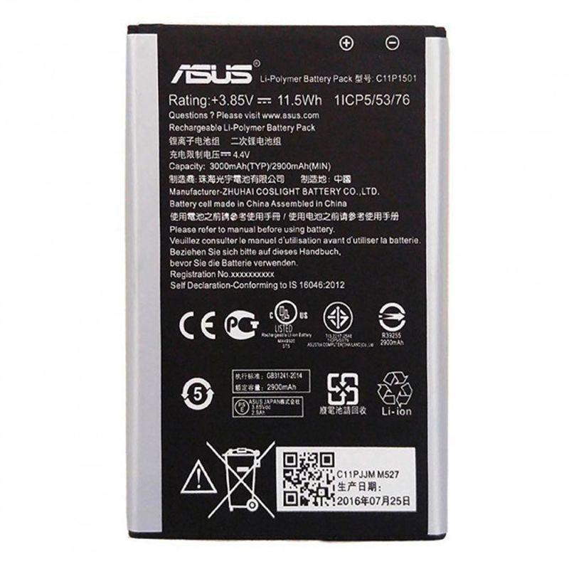 Аккумулятор Asus C11P1501 кач. AAA ZenFone 2 Laser ZE550KL ZE600KL ZE601KL ZenFone Selfie ZD551KL 153577 фото