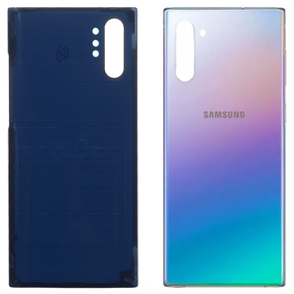 Задняя крышка Samsung Galaxy Note 10 Plus N975F (серебристая оригинал Китай) 144805 фото