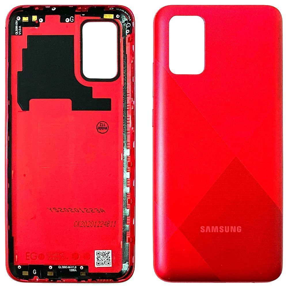 Задняя крышка Samsung Galaxy A02s A025F, M02s M025F (красная оригинал Китай) 161288 фото