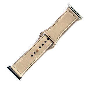 Кожаный ремешок Apple Watch 42 - 44 мм (бежевый) 164652 фото