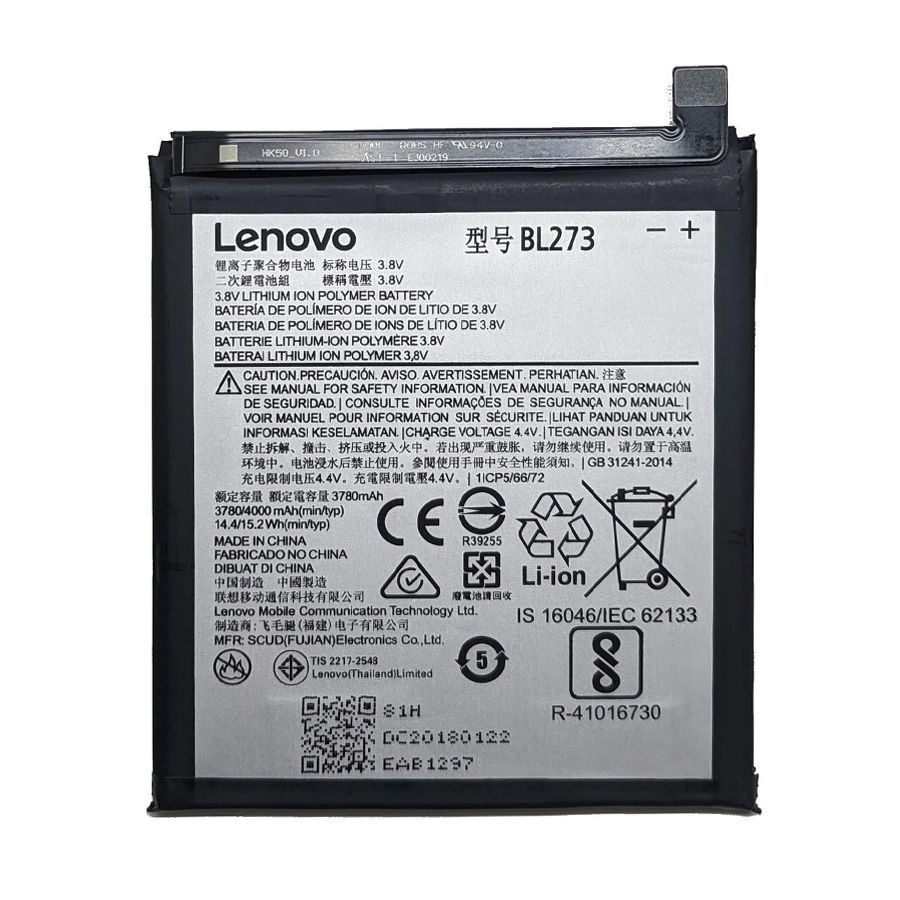 Аккумулятор Lenovo BL273 оригинал Китай K8 Plus 4000 mAh Распродажа 145326 фото