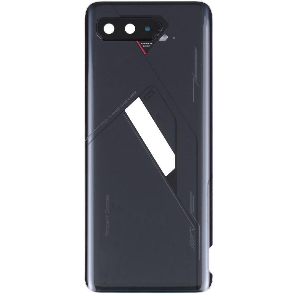 Задняя крышка Asus ROG Phone 5 5s (черная оригинал Китай со стеклом камеры) 193925 фото