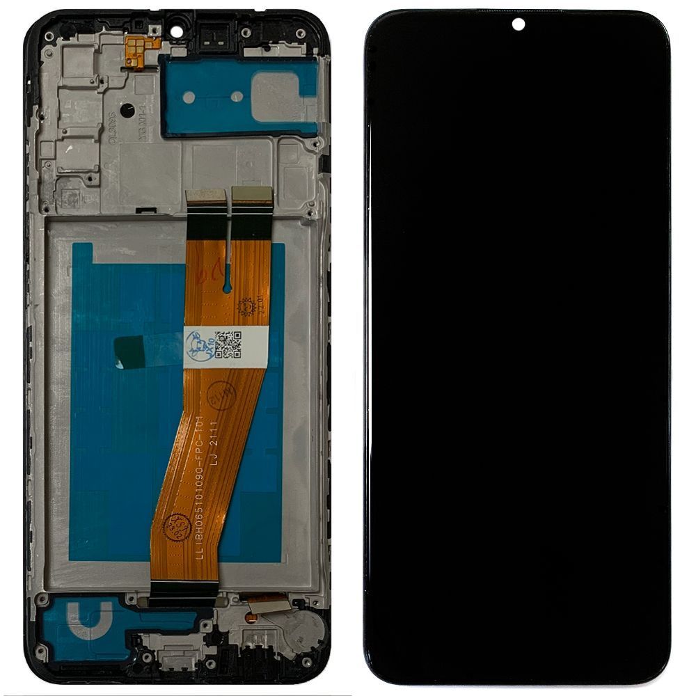 Дисплей Samsung Galaxy A02s A025F, M02S M025F 160 x 72 мм + тачскрин с рамкой (оригинал Китай желтый шлейф) 147014 фото
