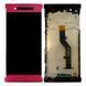 Дисплей Sony Xperia XA1 Plus G3416 G3412 G3426 G3421 G3423 + тачскрин (розовый с передней панелью) 143442 фото