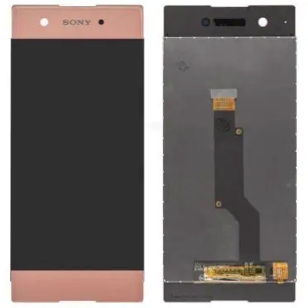 Дисплей Sony Xperia XA1 Plus G3416 G3412 G3426 G3421 G3423 + тачскрин (розовый оригинал Китай с рамкой) 143437 фото