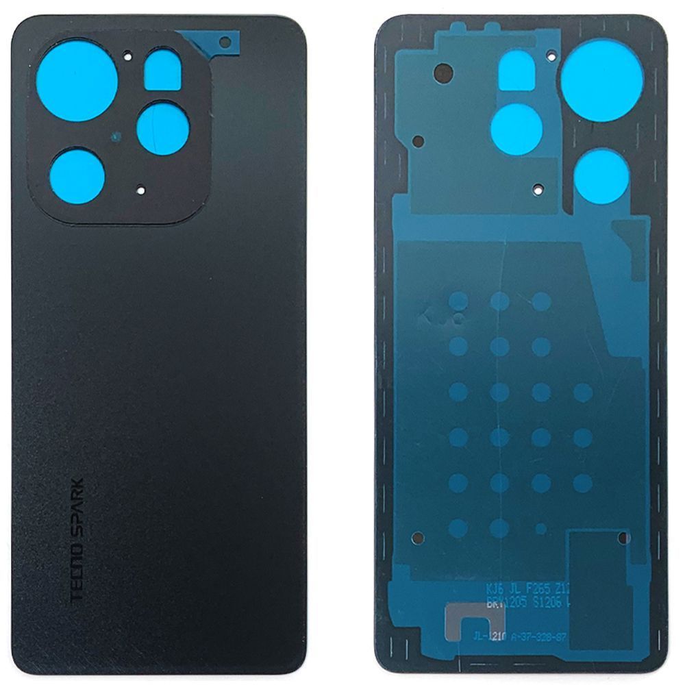 Задняя крышка Tecno Spark 20 Pro (черная оригинал Китай без стекла камеры) 157804 фото
