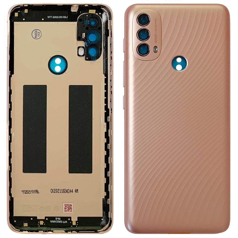 Задняя крышка Motorola Moto E40 XT2159 (розовая оригинал Китай без стекла камеры) 154077 фото