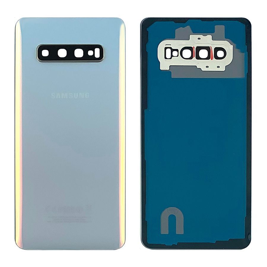 Задняя крышка Samsung Galaxy S10 Plus G975F (белая оригинал Китай со стеклом камеры) 144763 фото