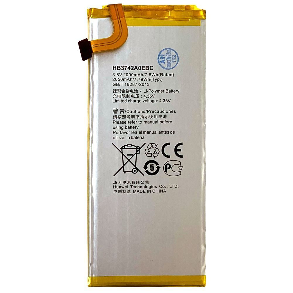 Аккумулятор Huawei HB3742AOEBC оригинал Китай Ascend P6 P6-U06 G6-U10 2000mAh Распродажа 153590 фото