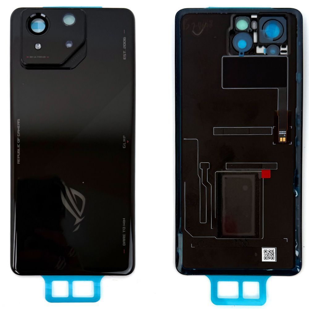 Задняя крышка Asus ROG Phone 8 AI2401 (черная оригинал 100% со стеклом камеры) 182230 фото