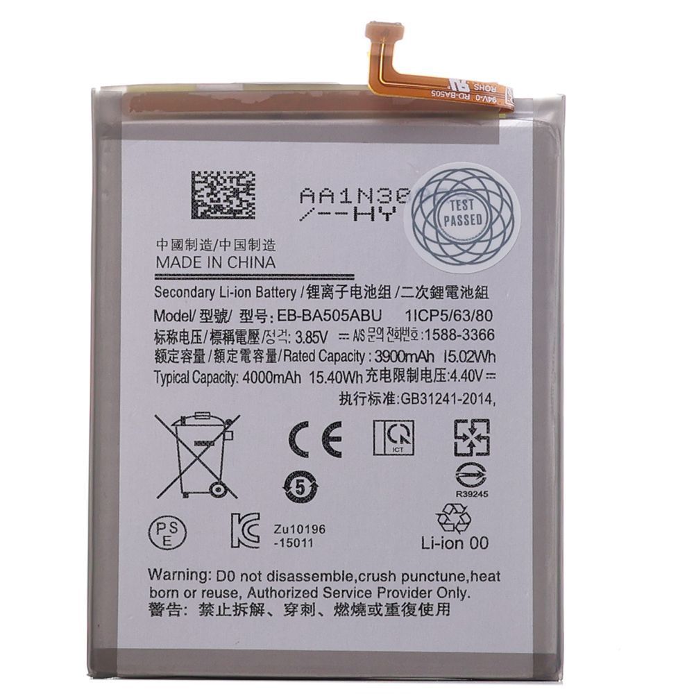 Аккумулятор Samsung EB-BA505ABU оригинал Китай Galaxy A50 2019 A505F, A30 2019 A305F, A30S 2019 A307F, M10s M107F 4000 mAh 143131 фото
