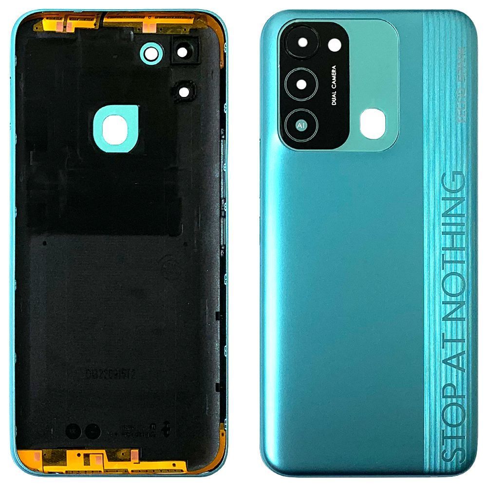 Задняя крышка Tecno Spark 8C KG5k KG5j (зеленая оригинал Китай со стеклом камеры) 154225 фото