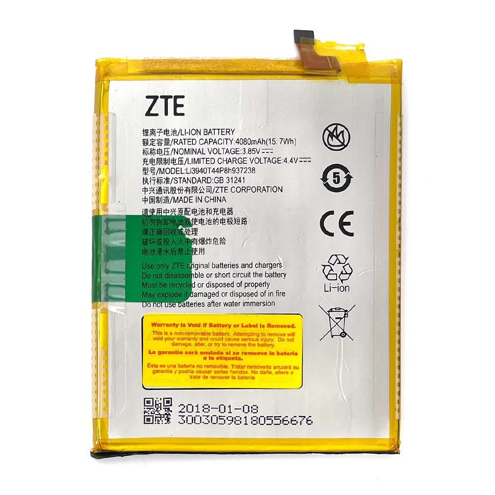 Аккумулятор ZTE Li3940T44P8h937238 Blade Z Max (оригинал Китай 4080 mAh) 158854 фото