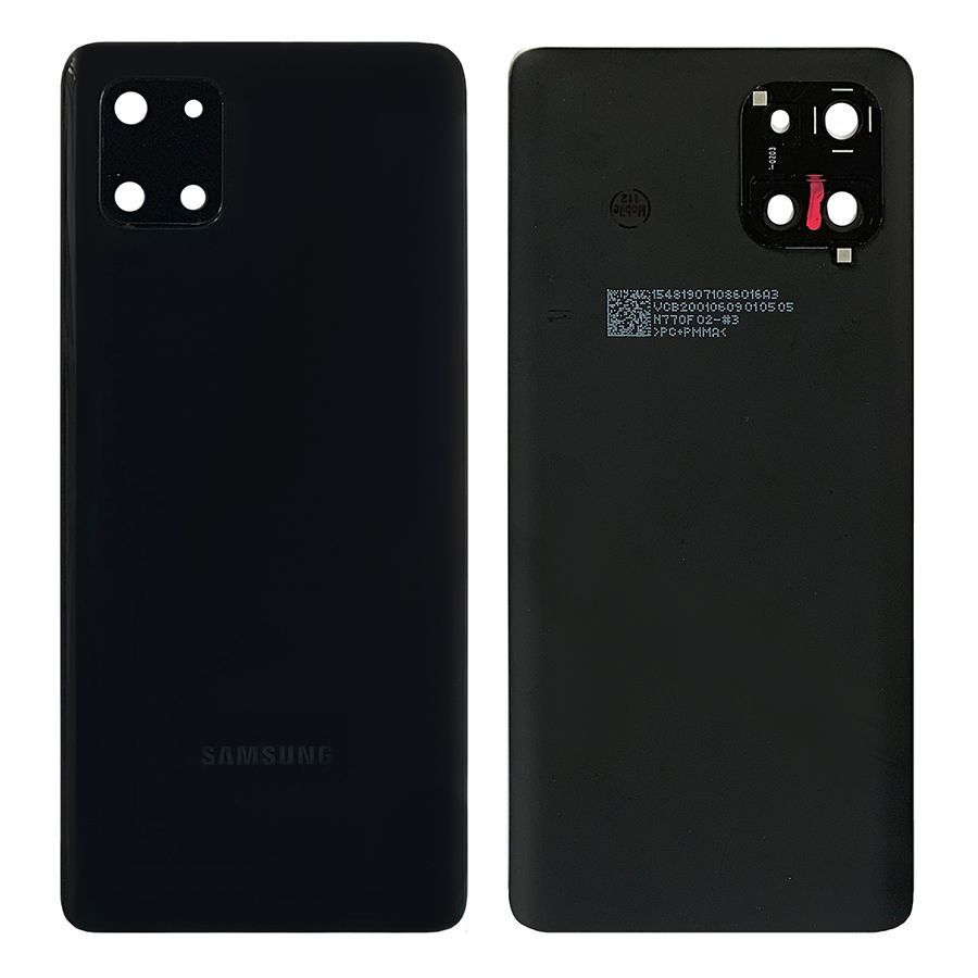 Задняя крышка Samsung Galaxy Note 10 Lite N770F (черная оригинал Китай со стеклом камеры) 144815 фото