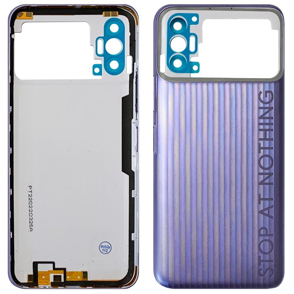 Задняя крышка Tecno Spark 8p KG7H KG7 KG7n (фиолетовая оригинал Китай без стекла камеры) 154238 фото