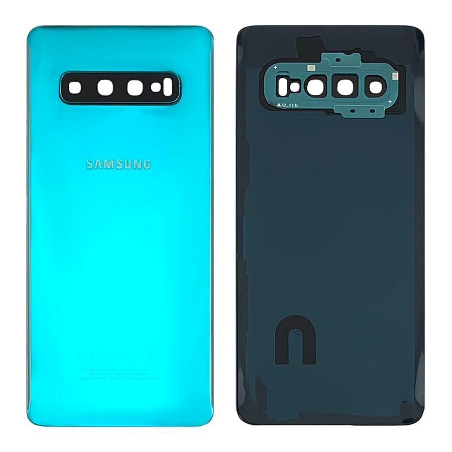 Задняя крышка Samsung Galaxy S10 G973F (зеленая оригинал Китай со стеклом камеры) 144337 фото