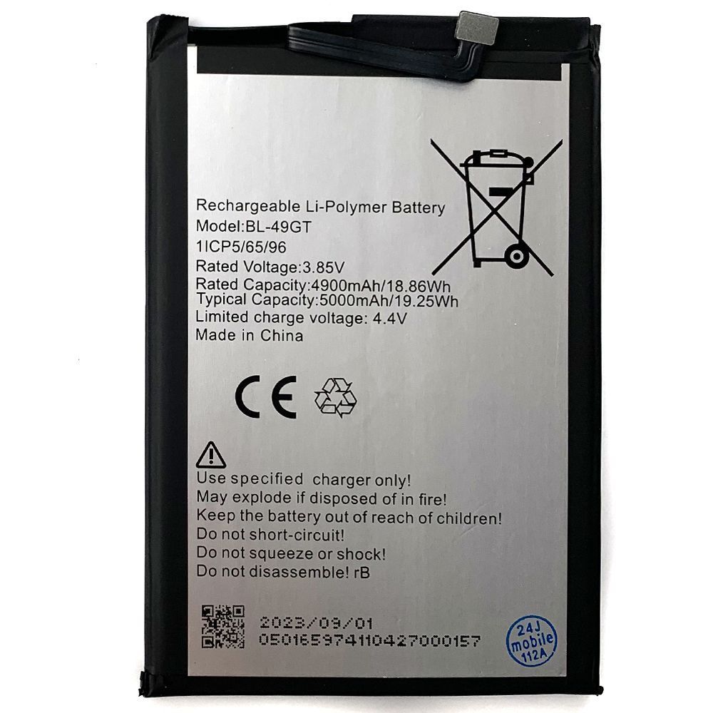 Аккумулятор Tecno BL-49GT Spark 9 Pro KH7n (оригинал Китай 5000 mAh) 156966 фото