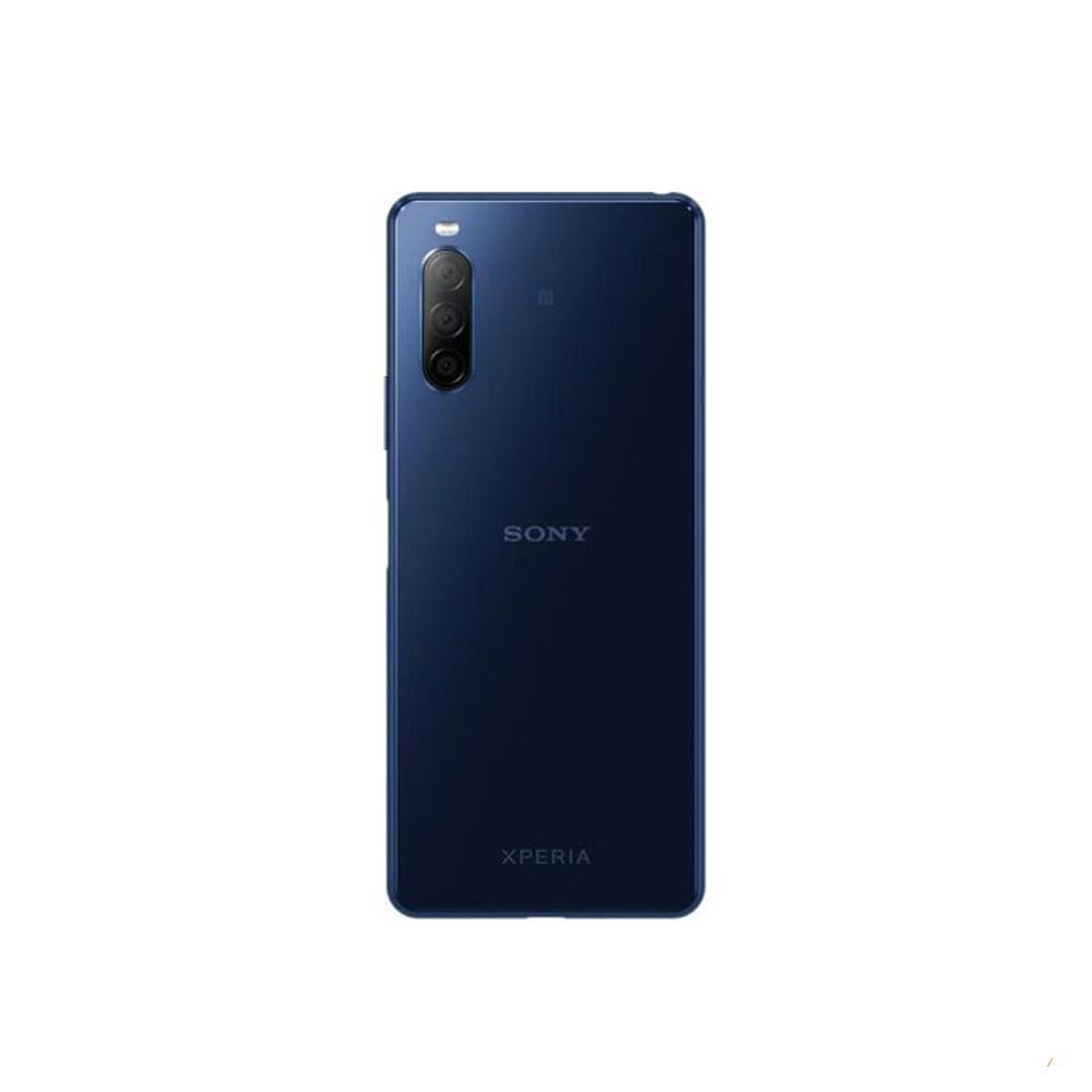 Задняя крышка Sony Xperia 10 II XQ-AU52 (синяя оригинал Китай со стеклом камеры) 146541 фото