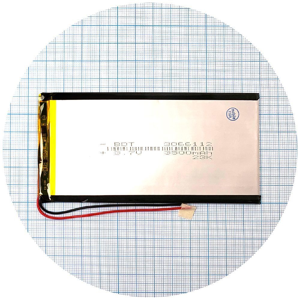 Аккумулятор универсальный 3066112 120 х 62 х 3 мм 3500 mAh 3.7V 147851 фото