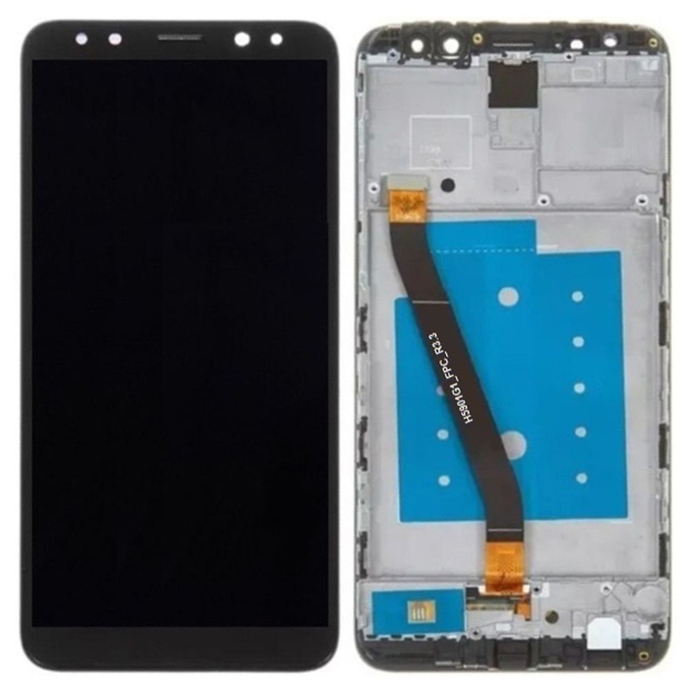 Дисплей Huawei Mate 10 Lite RNE-L01, RNE-L21, 51091YGF + тачскрин (черный оригинал Китай с рамкой) 191485 фото