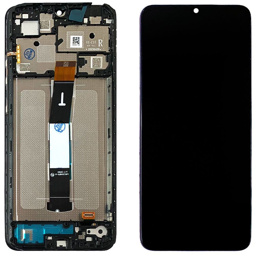 Дисплей Xiaomi Redmi 12C, Poco C55 + тачскрин (оригинал OEM с рамкой) 146865 фото