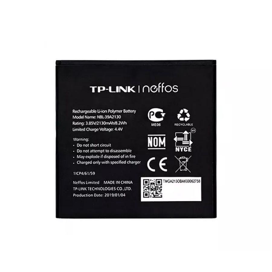 Аккумулятор Tp-Link NBL-39A2130 оригинал Китай Neffos N1, Y5 2130 mAh 163621 фото