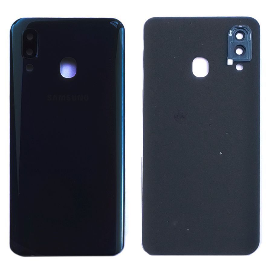 Задняя крышка Samsung Galaxy A40 2019 A405F (черная оригинал Китай со стеклом камеры) 144696 фото