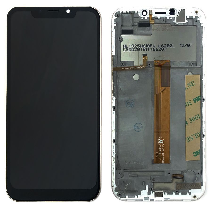 Дисплей Leagoo M11 + тачскрин (черный оригинал 100% с передней панелью) 149251 фото